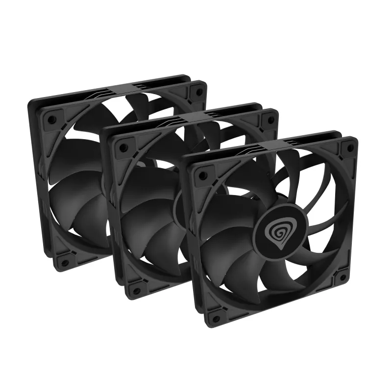 GENESIS Oxal 120 Computer case Fan 12 cm Juoda 3 vnt.