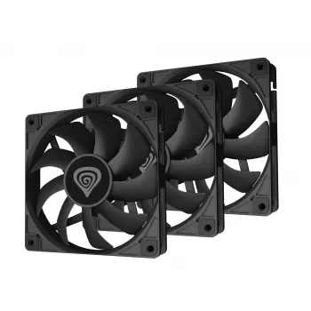 GENESIS Oxal 120 Computer case Fan 12 cm Juoda 3 vnt.