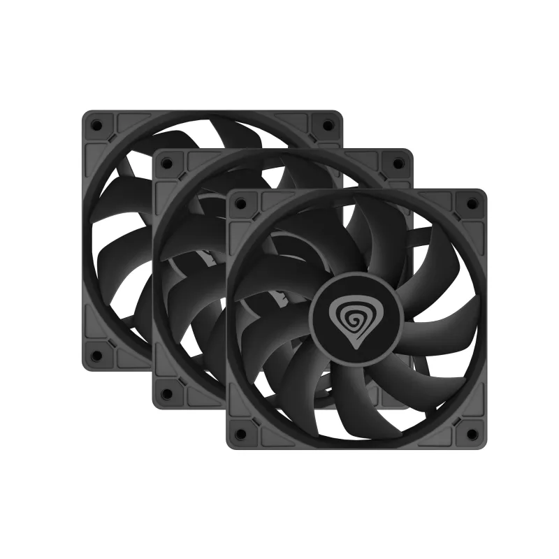 GENESIS Oxal 120 Computer case Fan 12 cm Juoda 3 vnt.