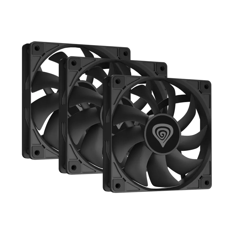 GENESIS Oxal 120 Computer case Fan 12 cm Juoda 3 vnt.