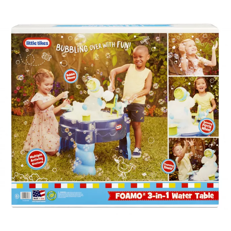 Little Tikes FOAMO 3-in-1 vandens stalas, Vandens stalas, 2 metai (-ų), Įvairiaspalvis