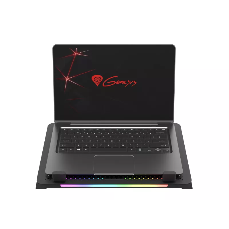 GENESIS Oxid 450 nešiojamojo kompiuterio aušinimo padėklas 39,6 cm (15,6 colio) 2400 RPM Juodas