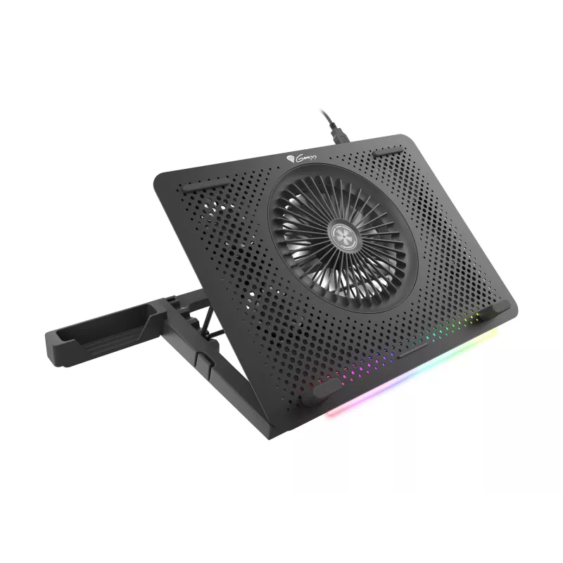 GENESIS Oxid 450 nešiojamojo kompiuterio aušinimo padėklas 39,6 cm (15,6 colio) 2400 RPM Juodas