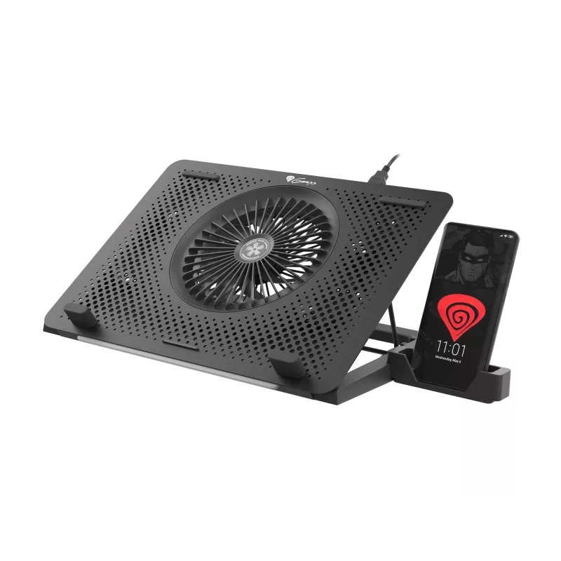 GENESIS Oxid 450 nešiojamojo kompiuterio aušinimo padėklas 39,6 cm (15,6 colio) 2400 RPM Juodas