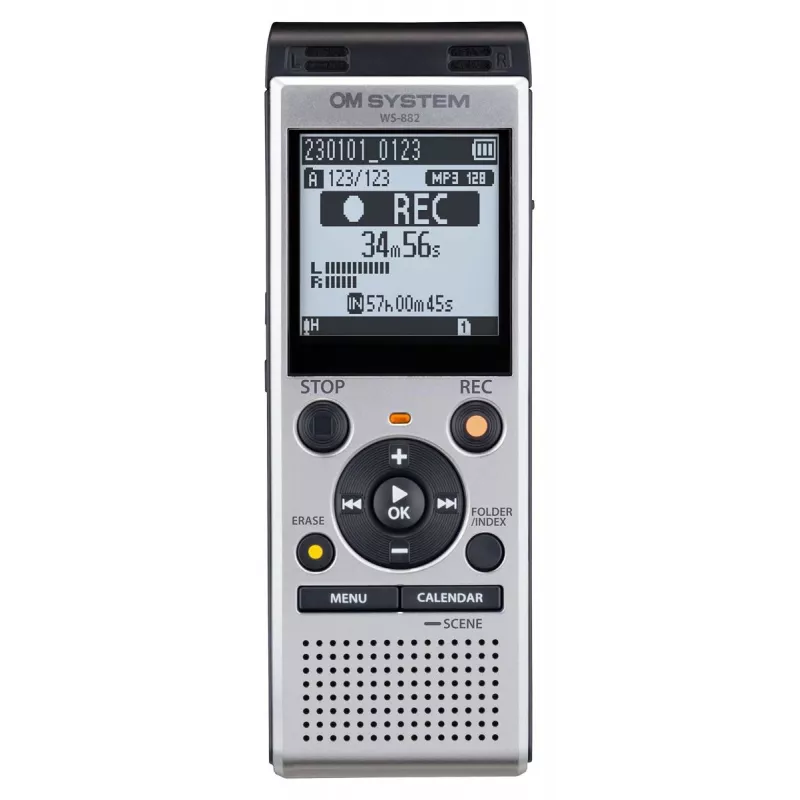 OLYMPUS IMAGE SYSTEMS Diktorius Ws-882 Stereo 4GB Sidabrinis su baterijomis