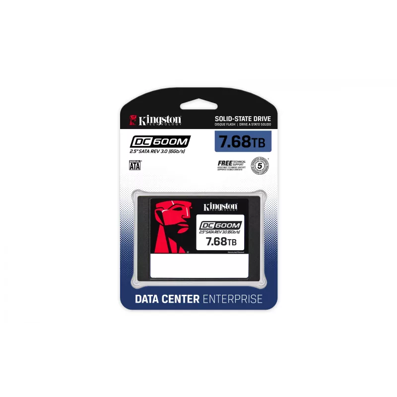 SSD diskas Kingston Technology 7680G 7.68TB 2,5 colio SATA SEDC600M/7680G