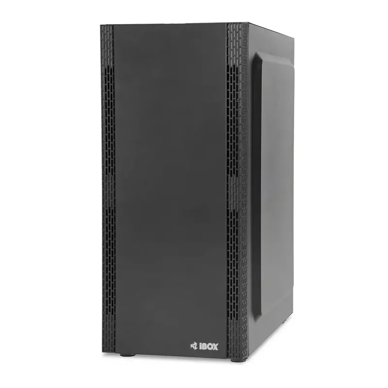 PC korpusas IBOX ANTILA 39 Midi Tower — juodas, ATX/microATX, GPU iki 31 cm, CPU aušintuvo aukštis 150 mm