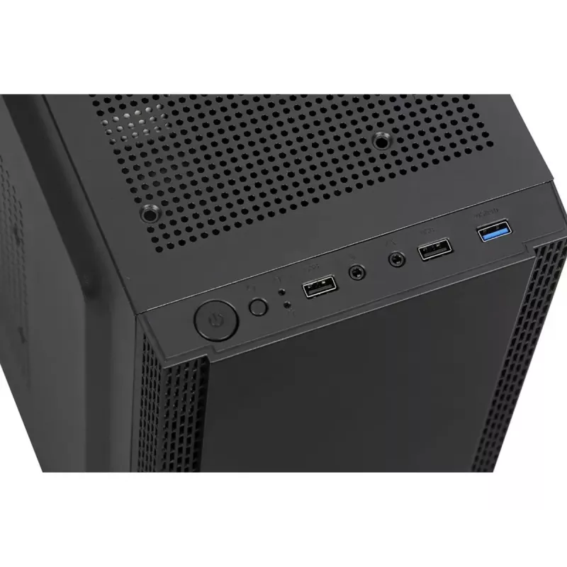 PC korpusas IBOX ANTILA 39 Midi Tower — juodas, ATX/microATX, GPU iki 31 cm, CPU aušintuvo aukštis 150 mm