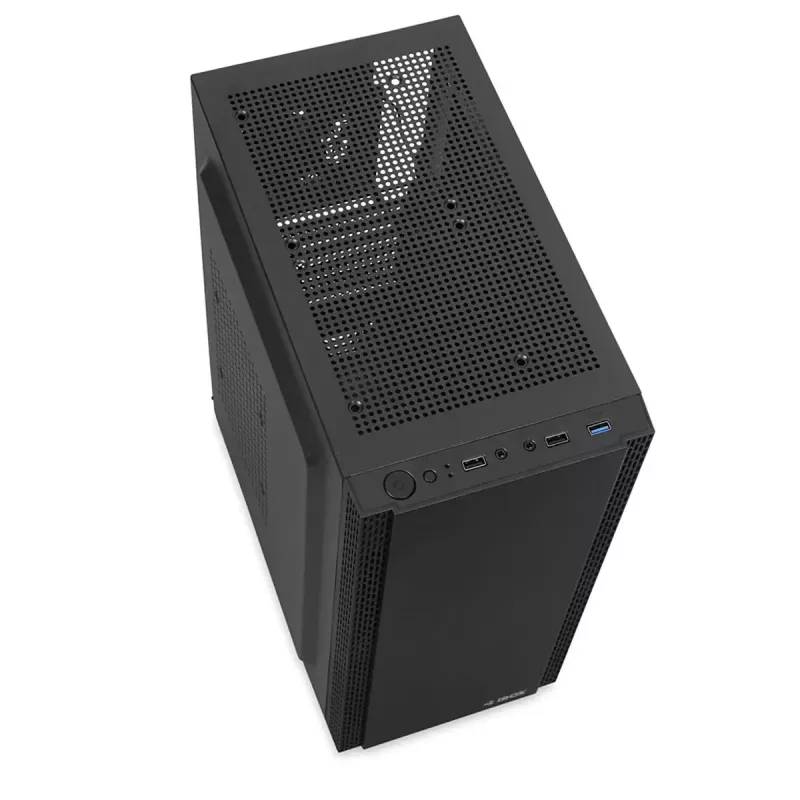 PC korpusas IBOX ANTILA 39 Midi Tower — juodas, ATX/microATX, GPU iki 31 cm, CPU aušintuvo aukštis 150 mm
