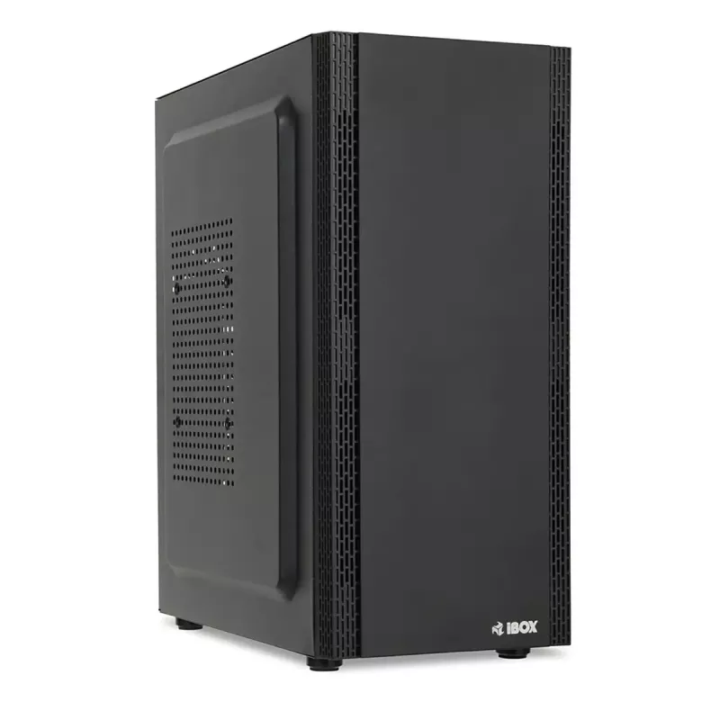 PC korpusas IBOX ANTILA 39 Midi Tower — juodas, ATX/microATX, GPU iki 31 cm, CPU aušintuvo aukštis 150 mm