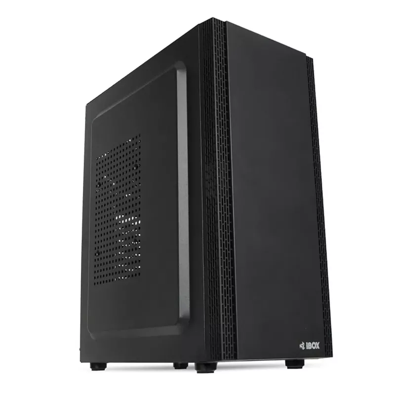 PC korpusas IBOX ANTILA 39 Midi Tower — juodas, ATX/microATX, GPU iki 31 cm, CPU aušintuvo aukštis 150 mm