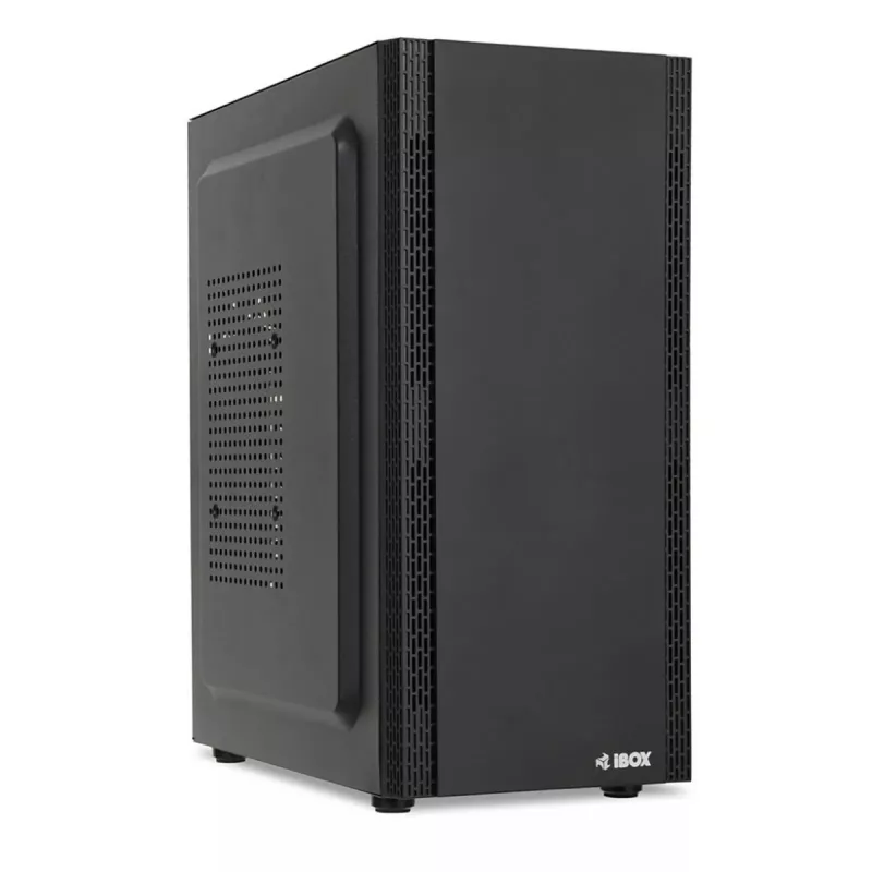 PC korpusas IBOX ANTILA 39 Midi Tower — juodas, ATX/microATX, GPU iki 31 cm, CPU aušintuvo aukštis 150 mm