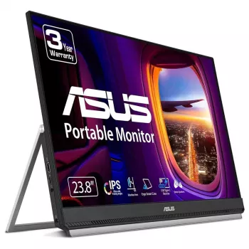 ASUS ZenScreen MB249C kompiuterio monitorius 60,5 cm (23,8 colio) 1920 x 1080 pikselių Full HD LED juodas