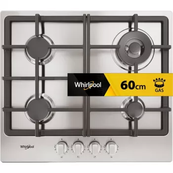 Whirlpool TGML 661 IX R Nerūdijantis plienas Įmontuojama 58 cm Dujinė 4 zonos