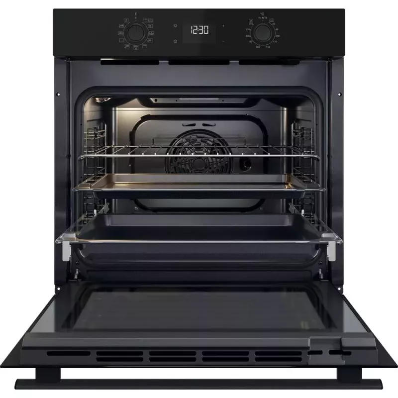 Įmontuojama elektrinė orkaitė WHIRLPOOL OMR58HU1B — 71 L, A+, hidrolitinis savaiminis valymas, konvekcija, grilis, ištraukiami bėgeliai