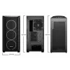 PC korpusas be quiet! Shadow Base 800 FX Midi Tower juodas