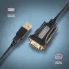 Axagon ADS-1PQN USB-A 2.0 - serijinis RS-232 DB9-M FTDI adapterio kabelis