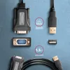 Axagon ADS-1PQN USB-A 2.0 - serijinis RS-232 DB9-M FTDI adapterio kabelis