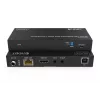 DIGITUS HDBaseT KVM Extender rinkinys - 150m 4K/60Hz USB 1.1 PoC IR juoda