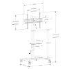 Techly ICA-TR228 multimedia cart/stand Juoda Flat panel
