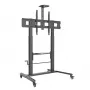 Multimedijos vežimėlis TECHLY ICA-TR230 juodas plokščiajam ekranui iki 110 colių, VESA 900x600, aukštis 1850 mm, apkrova 120 kg