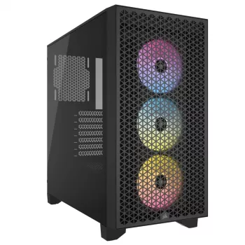 CORSAIR Mid-tower Pc Case - 3000d RGB Airflow - Juoda