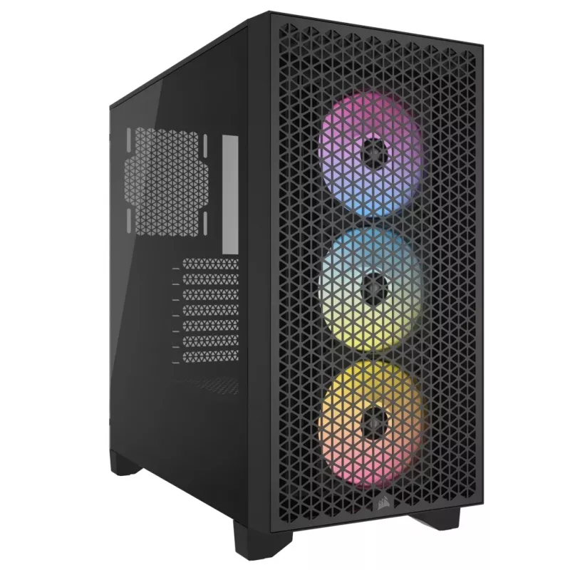CORSAIR Mid-tower Pc Case - 3000d RGB Airflow - Juoda
