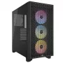 CORSAIR Mid-tower Pc Case - 3000d RGB Airflow - Juoda