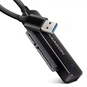 „Axagon ADSA-FP2A“ sąsajos kortelė USB 3.2 Gen 1 SATA kištukinis, juoda