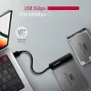 „Axagon ADSA-FP2A“ sąsajos kortelė USB 3.2 Gen 1 SATA kištukinis, juoda