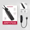 „Axagon ADSA-FP2A“ sąsajos kortelė USB 3.2 Gen 1 SATA kištukinis, juoda