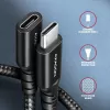 Axagon BUCM32-CF05AB SPEED+ USB-C USB 20Gbps ilginimo kabelis 0,5 m