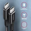 USB laidas Axagon BUCM-CM10AB 1m USB 2.0 USB C juodas