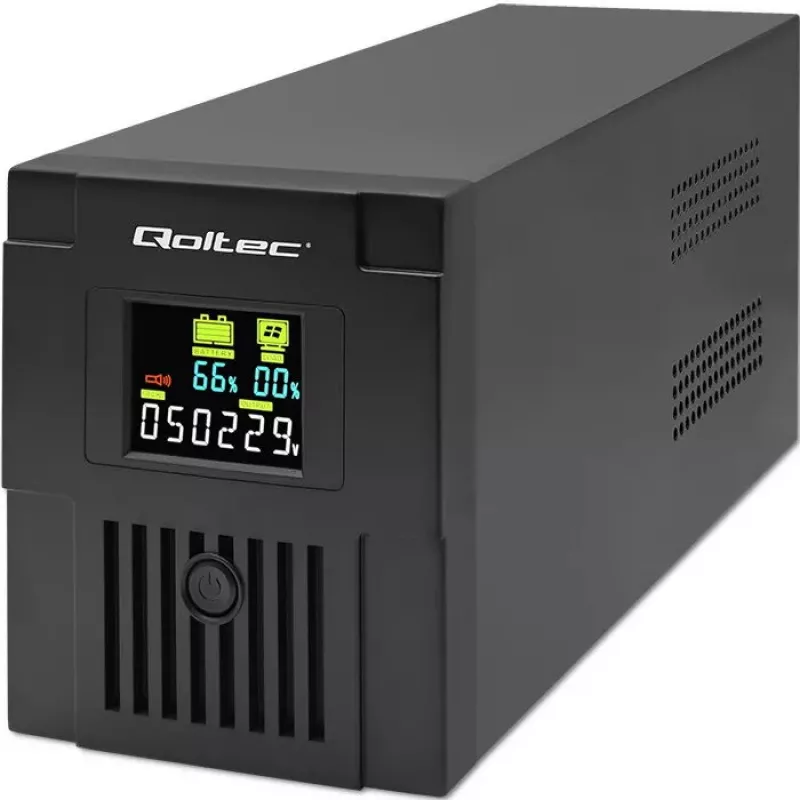 Nepertraukiamo maitinimo šaltinis Qoltec 53771 2 kVA 1200 W 2 AC lizdai