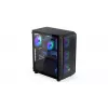 PC korpusas ENDORFY Arx 500 ARGB ATX juodas — grūdintas stiklas, ARGB, ATX, maks. GPU 350 mm, CPU aušintuvo aukštis 179 mm, 7 išplėtimo lizdai