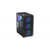 PC korpusas ENDORFY Arx 500 ARGB ATX juodas — grūdintas stiklas, ARGB, ATX, maks. GPU 350 mm, CPU aušintuvo aukštis 179 mm, 7 išplėtimo lizdai