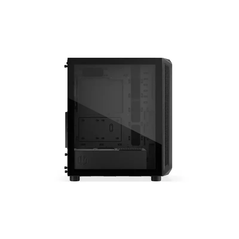 PC korpusas ENDORFY Arx 500 ARGB ATX juodas — grūdintas stiklas, ARGB, ATX, maks. GPU 350 mm, CPU aušintuvo aukštis 179 mm, 7 išplėtimo lizdai