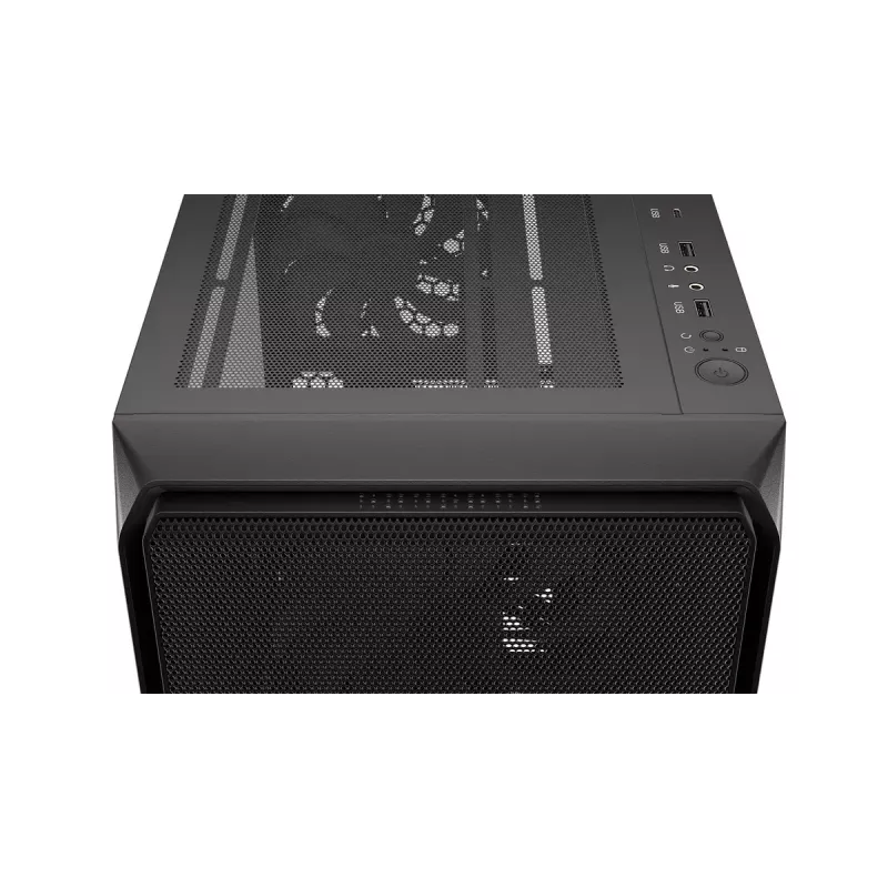 PC korpusas ENDORFY Arx 500 ARGB ATX juodas — grūdintas stiklas, ARGB, ATX, maks. GPU 350 mm, CPU aušintuvo aukštis 179 mm, 7 išplėtimo lizdai