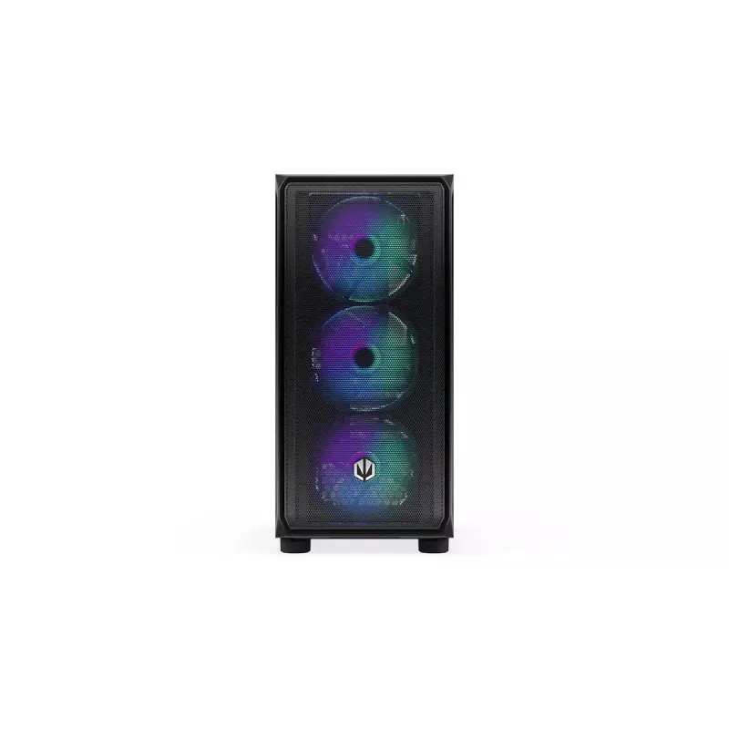 PC korpusas ENDORFY Arx 500 ARGB ATX juodas — grūdintas stiklas, ARGB, ATX, maks. GPU 350 mm, CPU aušintuvo aukštis 179 mm, 7 išplėtimo lizdai