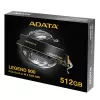SSD M.2 2280 ADATA LEGEND 900 512 GB PCIe 4.0 NVMe 7000/5400 MB/s, TBW 1200, AES aparatinės įrangos šifravimas