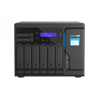 QNAP TS-855X SAN bokštinis Intel Atom® C5125 8 GB DDR4 0 TB QNAP QTS juodos spalvos