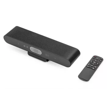 DIGITUS 4K All-in-One Video Bar Mini - Vaizdo konferencijų sistema (2x mikrofonas / 1x garsiakalbis)
