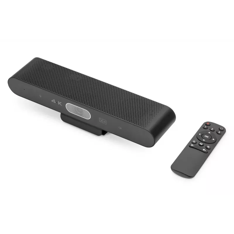 DIGITUS 4K All-in-One Video Bar Mini - Vaizdo konferencijų sistema (2x mikrofonas / 1x garsiakalbis)