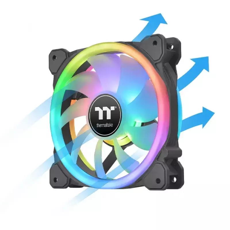 Thermaltake SWAFAN 12 RGB 12 cm ventiliatorius, juodas, 500–2000 RPM