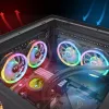 Thermaltake SWAFAN 12 RGB 12 cm ventiliatorius, juodas, 500–2000 RPM