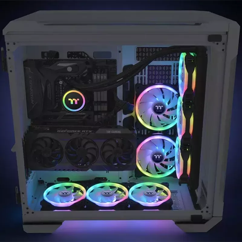 Thermaltake SWAFAN 12 RGB 12 cm ventiliatorius, juodas, 500–2000 RPM
