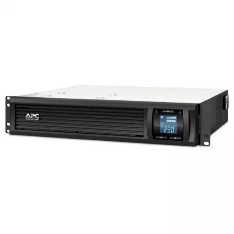 APC Smart-UPS C, Line Interactive, 2000VA, Rackmount 2U, 230V, 6x IEC C13 lizdai, USB ir Serial ryšys, AVR, grafinis LCD