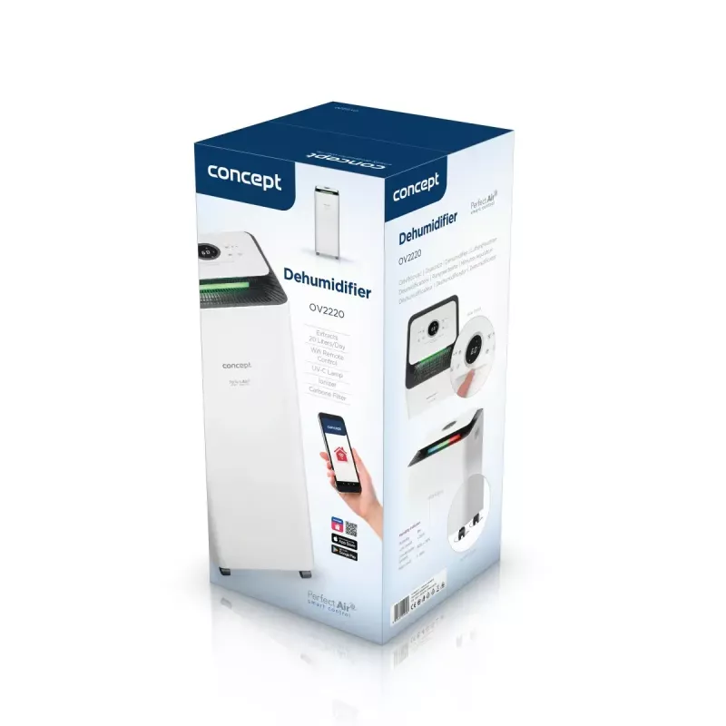 Oro sausintuvas Concept Solution OV2220 — 3,5 l bakelis, 2 greičiai, 320 W, 45 dB, baltas