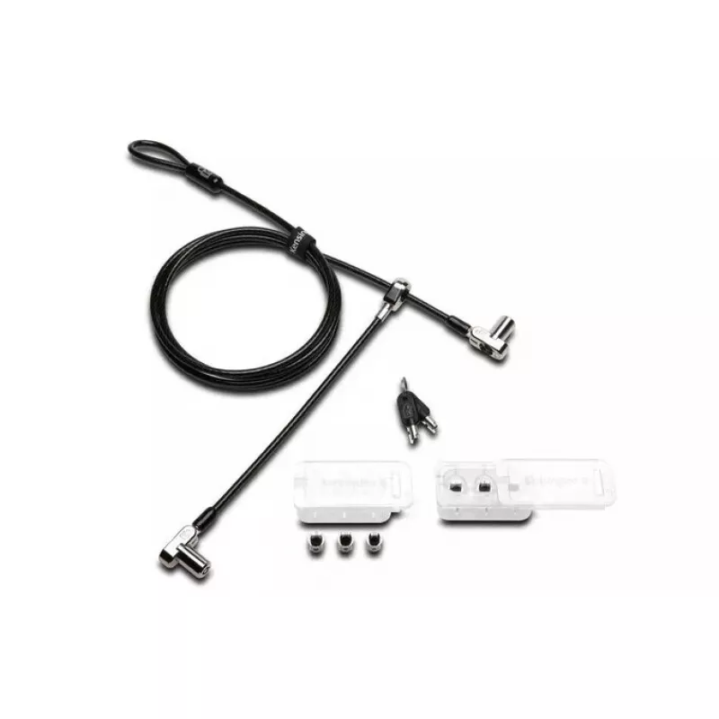 Kensington Universal 3-in-1 Keyed Cable Lock with Twin Lockheads