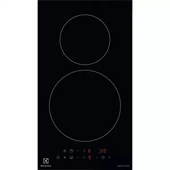 Indukcinė kaitlentė Electrolux LIT30230C — 2 zonų įmontuojama, 29 cm plotis, juoda, liečiamas valdymas, 210/145 mm zonos